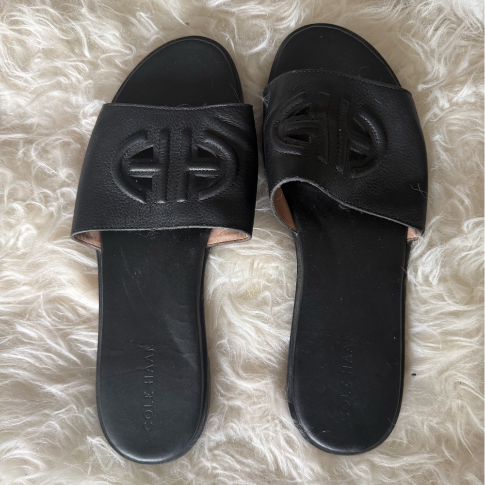 Cole Haan Women's Black Slide Sandals